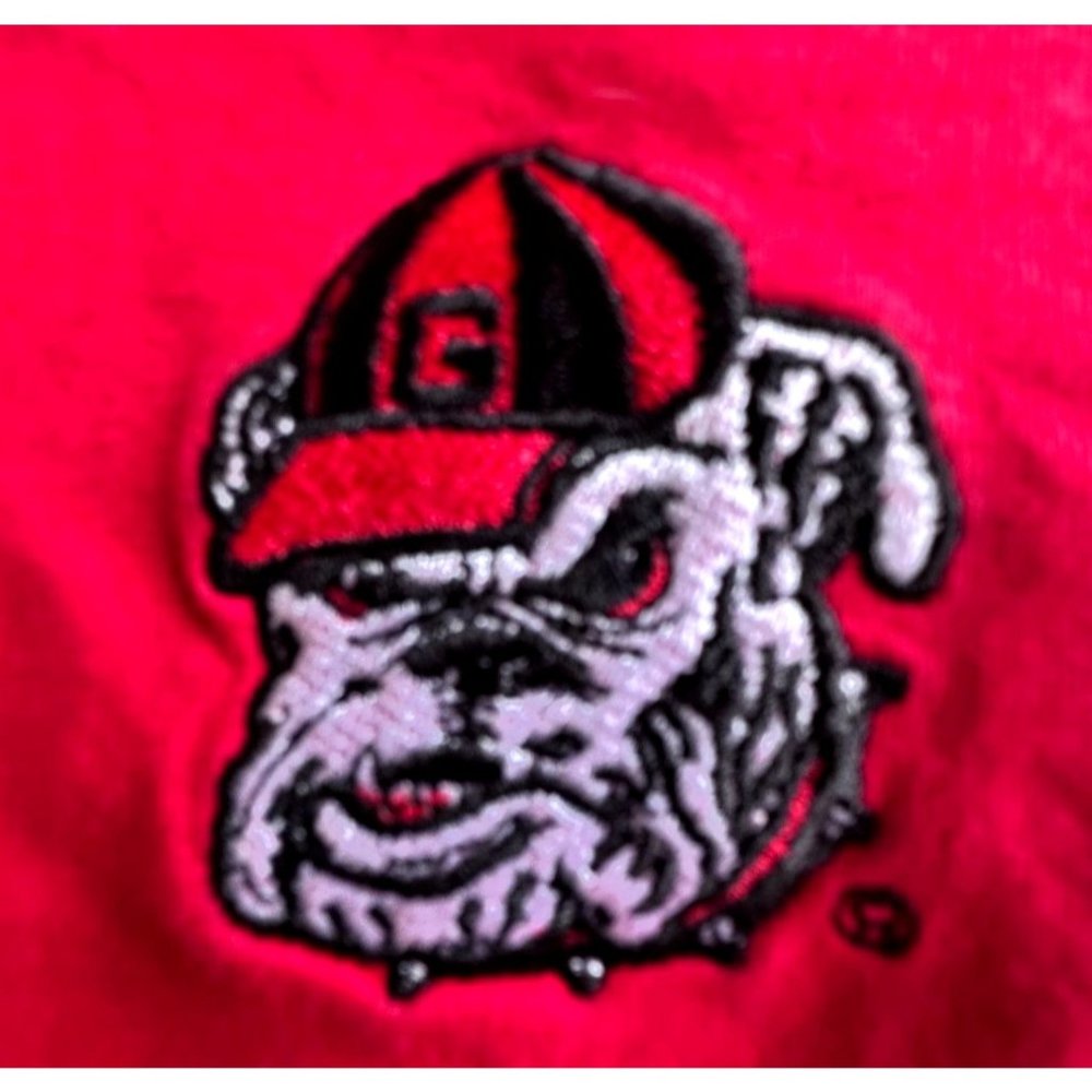 Vintage Champion Georgia Bulldogs T Shirt Large Red Short Sleeves Embroi… - Picture 3 of 12